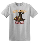 Epic Adult/Youth Bad Witch Energy Skull Pumpkin Hat Cotton Graphic T-Shirts