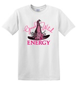 Epic Adult/Youth Good Witch Energy Wicked Pink Hat Cotton Graphic T-Shirts