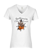 Epic Ladies Spellbound & Coffee Ground Skeleton V-Neck Graphic T-Shirts