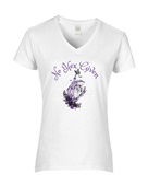 Epic Ladies No Hex Given Skeleton Halloween V-Neck Graphic T-Shirts