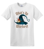 Epic Adult/Youth What's Up Witches Halloween Spider Hat Cotton Graphic T-Shirts