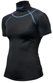 Shock Doctor Women's Ultra Compression Hockey Short Sleeve Shirt w/Integrated Neck Guard