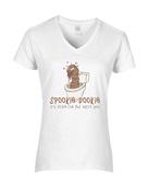 Epic Ladies Spookie Dookie Scare The Shit Outta You V-Neck Graphic T-Shirts