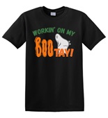 Epic Adult/Youth Workin' On My BOOtay Bootie Ghost Squats Cotton Graphic T-Shirts