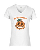 Epic Ladies Big Ween Energy Halloween Pumpkin V-Neck Graphic T-Shirts