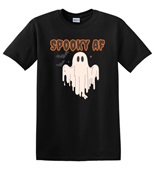 Epic Adult/Youth Spooky AF Ghost Drip Halloween Cotton Graphic T-Shirts