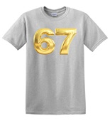 Epic Adult/Youth 67 Six Seven Gold Bar Bling Cotton Graphic T-Shirts