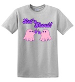 Epic Adult/Youth Let's Ghoul Cheers Pink Party Ghosts Cotton Graphic T-Shirts