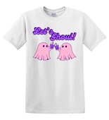 Epic Adult/Youth Let's Ghoul Cheers Pink Party Ghosts Cotton Graphic T-Shirts