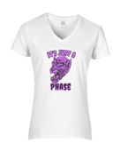 Epic Ladies It's Just A Phase Werewolf Monsters V-Neck Graphic T-Shirts