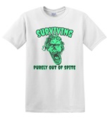 Epic Adult/Youth Surviving Out Of Spite Zombie Monsters Cotton Graphic T-Shirts