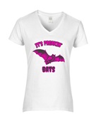Epic Ladies It's Freakin' Bats Vampire Monsters V-Neck Graphic T-Shirts