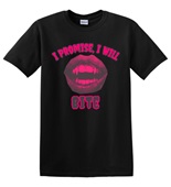 Epic Adult/Youth I Promise I Will Bite Vampire Monsters Cotton Graphic T-Shirts