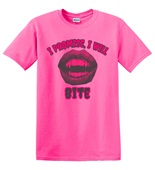 Epic Adult/Youth I Promise I Will Bite Vampire Monsters Cotton Graphic T-Shirts