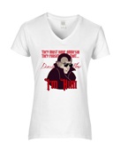 Epic Ladies Dracula Flow They Forgot I'm Him V-Neck Graphic T-Shirts
