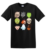 Epic Adult/Youth Halloween Monsters Mummy Zombie Vampire Cotton Graphic T-Shirts