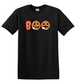 Epic Adult/Youth Boo Volleyball Pumpkins Jack O' Lanterns Cotton Graphic T-Shirts