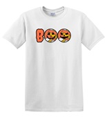 Epic Adult/Youth Boo Volleyball Pumpkins Jack O' Lanterns Cotton Graphic T-Shirts