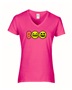 Epic Ladies Boo Softball Pumpkins Jack O' Lanterns V-Neck Graphic T-Shirts