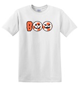 Epic Adult/Youth Boo Soccer Pumpkins Jack O' Lanterns Cotton Graphic T-Shirts