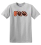 Epic Adult/Youth Boo Football Pumpkins Jack O' Lanterns Cotton Graphic T-Shirts