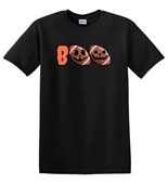 Epic Adult/Youth Boo Football Pumpkins Jack O' Lanterns Cotton Graphic T-Shirts