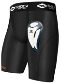Shock Doctor Core Compression Short with Bio-Flex Cup Adult Youth