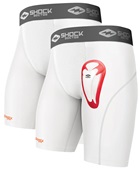 Shock Doctor 2-Pack Core Compression Short with Bio-Flex Cup Adult Youth