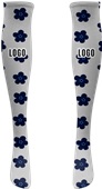 Custom Team Sports Socks - Sublimated Knee-High Socks - "Blossom"
