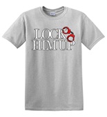 Epic Adult/Youth Lock Him Up Red Cuffs Protest Fascism Cotton Graphic T-Shirts