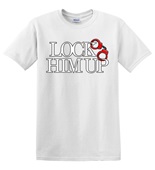 Epic Adult/Youth Lock Him Up Red Cuffs Protest Fascism Cotton Graphic T-Shirts