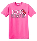 Epic Adult/Youth Lock Him Up Red Cuffs Protest Fascism Cotton Graphic T-Shirts