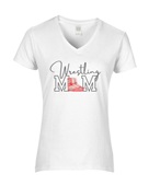 Epic Ladies Wrestling Mom Spirit Sports Fan V-Neck Graphic T-Shirts