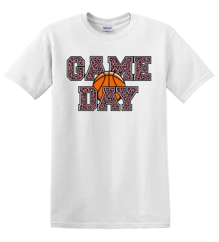 Epic Adult/Youth Game Day Basketball Leopard Pink BCA Cotton Graphic T-Shirts. Free shipping.  Some exclusions apply.
