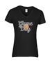 Epic Ladies Game Day Basketball College Pro Fan V-Neck Graphic T-Shirts