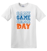 Epic Adult/Youth Game Day Basketball Blue College Pro Fan Cotton Graphic T-Shirts