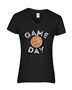 Epic Ladies Game Day Basketball College Fan Grit V-Neck Graphic T-Shirts