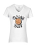 Epic Ladies Game Day Basketball College Fan Grit V-Neck Graphic T-Shirts