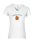 Epic Ladies Smashed Potato Is Me Thanksgiving Meme V-Neck Graphic T-Shirts