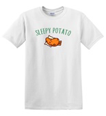 Epic Adult/Youth Sleepy Potato Is Me Thanksgiving Meme Cotton Graphic T-Shirts