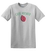 Epic Adult/Youth Cute Potato Is Me Thanksgiving Meme Cotton Graphic T-Shirts