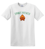 Epic Adult/Youth Smart Potato Is Me Thanksgiving Meme Cotton Graphic T-Shirts