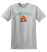 Epic Adult/Youth Eating Potato Is Me Thanksgiving Meme Cotton Graphic T-Shirts