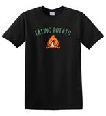 Epic Adult/Youth Eating Potato Is Me Thanksgiving Meme Cotton Graphic T-Shirts
