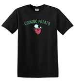 Epic Adult/Youth Cooking Potato Is Me Thanksgiving Meme Cotton Graphic T-Shirts