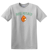 Epic Adult/Youth Boss Potato Is Me Thanksgiving Meme Cotton Graphic T-Shirts