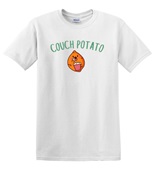 Epic Adult/Youth Couch Potato Is Me Thanksgiving Meme Cotton Graphic T-Shirts