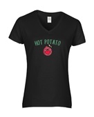 Epic Ladies Hot Potato Is Me Thanksgiving Meme V-Neck Graphic T-Shirts