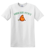 Epic Adult/Youth Kinda Rude Potato Is Me Thanksgiving Mem Cotton Graphic T-Shirts