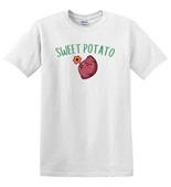 Epic Adult/Youth Sweet Potato Is Me Thanksgiving Meme Cotton Graphic T-Shirts